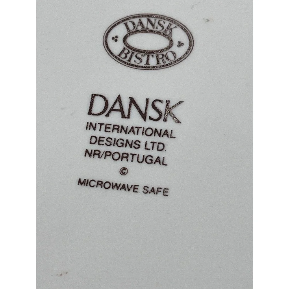 Dansk Bistro Christianshavn Blue Salad Plates SET OF 3 Portugal 8 3/4